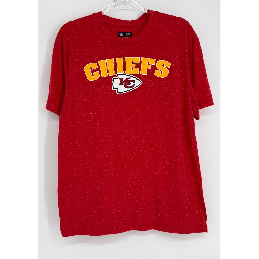 NFL Team Apparel Kansas City Chiefs Red Heather Sleepwear T-Shirt Mens Sz L
